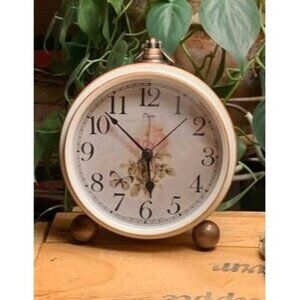 New Classic Vintage Clock-Elegant and Decorative Analog Clock,Silent Non-Ticking
